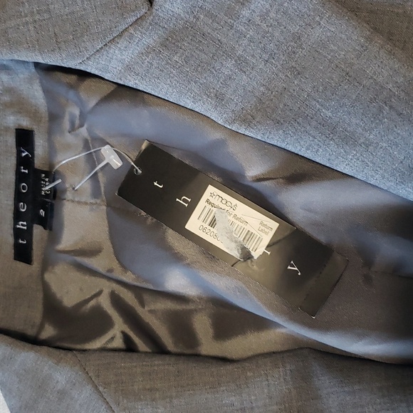 NWT Theory Gratian Blazer, Color Light Heather, Size 2 - Picture 13 of 15